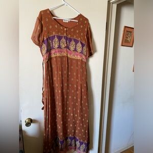 Vintage Boho Styled Long Dress